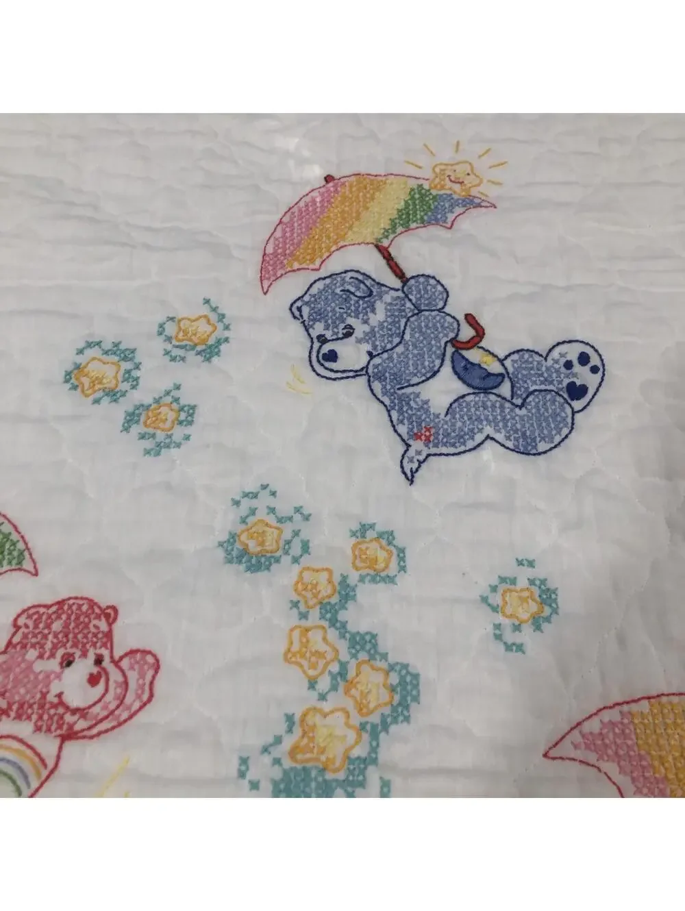 Handmade‎ Care Bear Baby Quilt Blanket 28